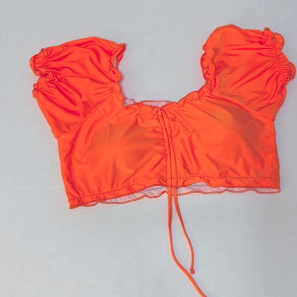 SHEIN ORANGE🧡🍊2-PIECE BATHING SUIT Size L NWOT - Picture 2 of 6